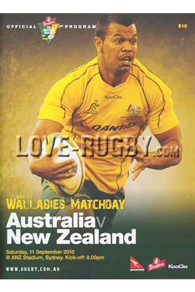 2010 Australia v New Zealand  Rugby Programme